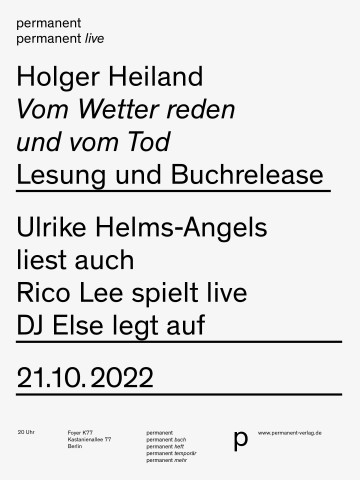 Holger Heiland , Vom Wetter reden und vom Tod